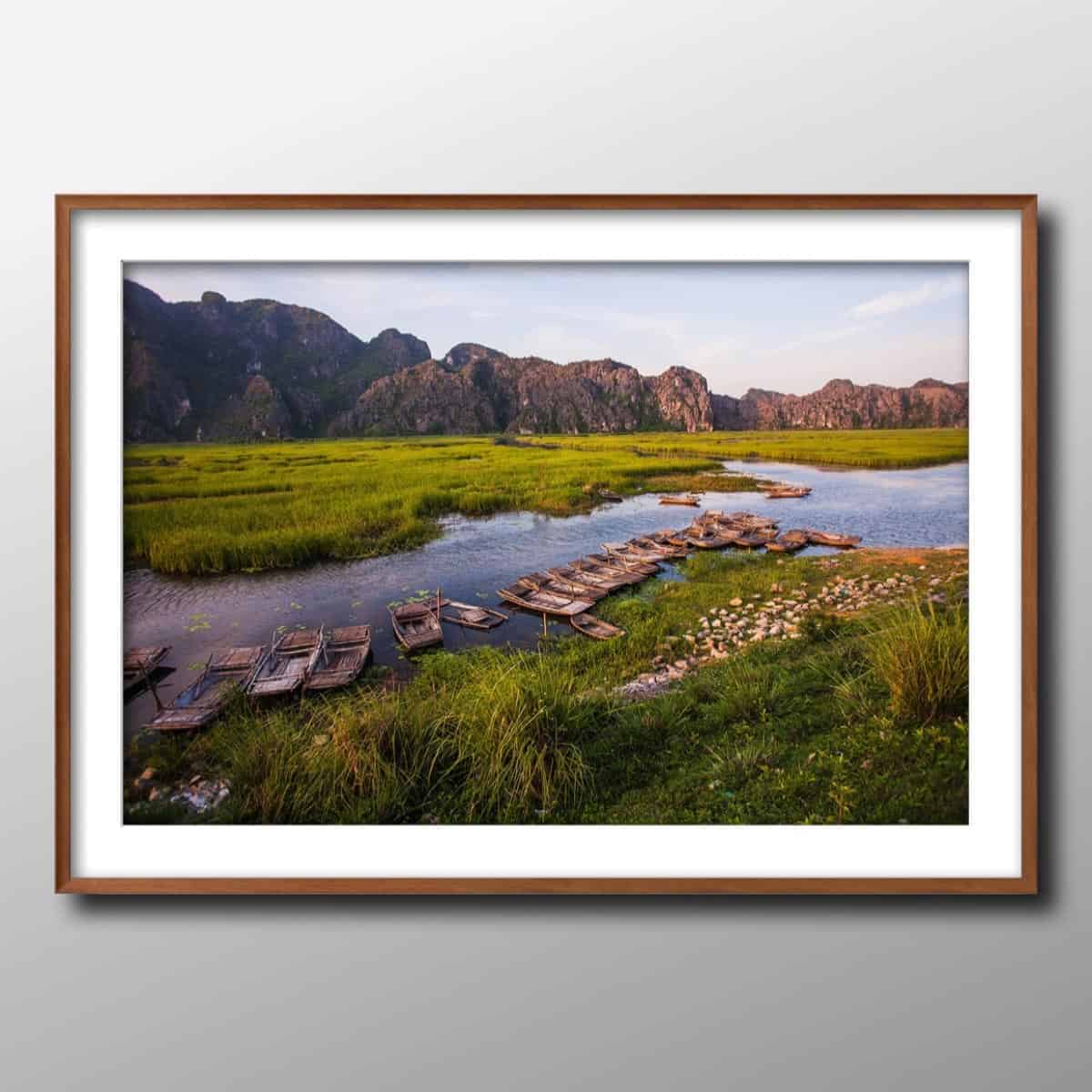 BOATS IN VAN LONG LAGOON (48x32cm) Photography | Vietnam binhdang.me ninh_binh_Van_longvietnam_hanoi_hochiminh_asia_asian_art_photography_photographer_binhdang_print1